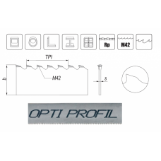 4520x34x1.10 8-11z /1" OPTI PROFIL HSSCo8 FENES BI-METAL