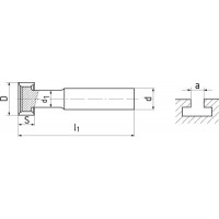 Дисковая фреза ?28.0x12.0x85.0x16.0 z=8 HSSCo5 DIN851 310205F.280 ZPS
