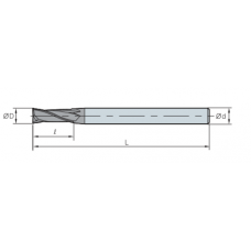 Фреза концевая IPFE2040-050 PC320 4.0x11x50 z=2 KORLOY