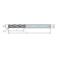 Фреза кінцева IPRE4100-075-R05 PC320 10.0x25x75 z=4 KORLOY