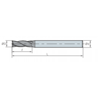 Фреза концевая IPFE4160-100 PC320 16.0x40x100 z=4 KORLOY