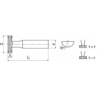 Дисковая фреза ?7.0x7.5x 1.5x 48.0x 6.0 z=8 HSS CSN222185 320100.070015 ZPS