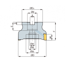 Фрезерная головка TP2PCM125R-40-10-LN17 KORLOY