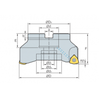 Фрезерна головка HRMDCM13050HR-3 KORLOY