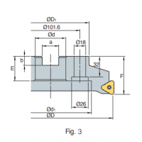 Фрезерна головка LBE200040S-S20 KORLOY