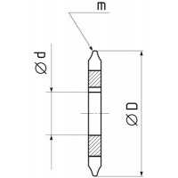 Дисковая фреза модульная 2.5- 63x 22 z=17-20 HSSCo5 DIN3972 ZPS 890075.2503