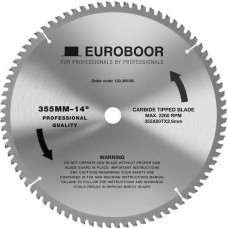 Пила дисковая 355x2.6x25.4mm твердосплавн. Z=80 EUROBOOR 130.355/80