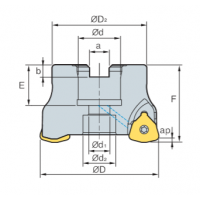 Фрезерна головка HRMDCM13080HR-5 KORLOY