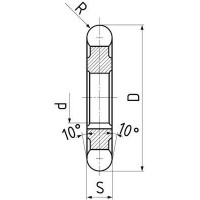 Дискова фреза 1/4 окружн. R 5.0x 80x14x27 мм z=12 HSS DIN6513 ZPS 830170.050