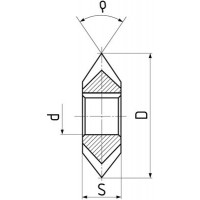 Дискова кутова фреза 45°x 63x10x22 z=24 HSS DIN847 ZPS 857070F.045063