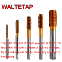 Waltetap Hsse Insert Sti With Tin Forming Tap St Unc 4-40 6-32 8-32 1/4-20 Unf 10-32 Machine Screw Thread Taps - Tap & Die -