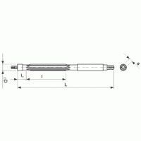 Розгортка ручна регульована 24.0+0.25x 85x231 HSS t= 8 DIN859 Form A CSN221421 STIMZET