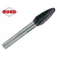 Напильник изогнутый по металлу Ruko TiCN - форма RBF / 10 мм