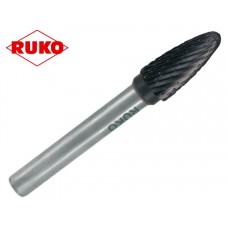 Напильник изогнутый по металлу Ruko TiCN - форма RBF / 10 мм