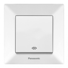 Вимикач Panasonic Arkedia Slim одноклавішний перехресний білий