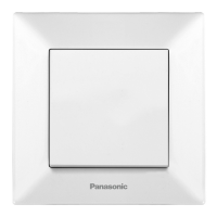 Вимикач Panasonic Arkedia Slim одноклавішний,швидкий монтаж,білий