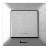Вимикач Panasonic Arkedia Slim одноклавішний прохідний з підсвіткою, срібний