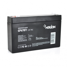 Акумуляторна батарея MERLION AGM GP670F1 6 V 7Ah ( 150 x 35 x 95 (100 ) ) Q10