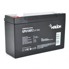 Акумуляторна батарея MERLION AGM GP610F2 6 V 10Ah (150 x 50 x 95 (100)) Q10