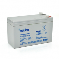 Акумуляторна батарея MERLION AGM GP1270F2 12 V 7Ah (150 x 65 x 95 (100)) White Q5