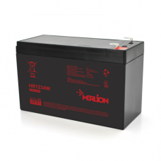 Аккумуляторна батарея MERLION HR1234W, 12V 9,5Ah ( 151 х 65 х 94 (100) ) Black