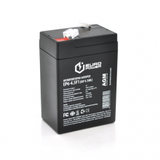 Аккумуляторная батарея EUROPOWER AGM EP6-4.5F1 6 V 4.5 Ah ( 70 x 47 x 100 (105) ) Black Q20