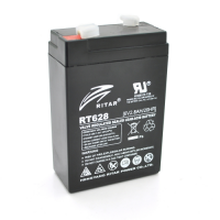 Акумуляторна батарея AGM RITAR RT628, Black Case, 6V 2.8Ah ( 66х34х 97 (103 ) ) Q25