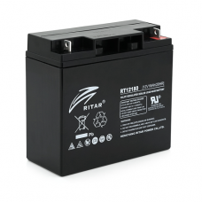 Акумуляторна батарея AGM RITAR RT12180BL5, Black Case, 12V 18.0Ah (181х77х167) Q4