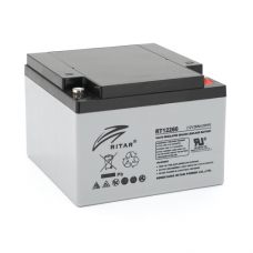 Акумуляторна батарея AGM RITAR RT12260, Gray Case, 12V 26.0Ah (166 х 178 х125 ) Q1