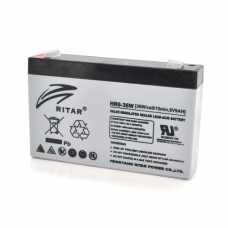 Акумуляторна батарея AGM RITAR HR6-36W, Gray Case, 6V 9.0Ah ( 151 х 34 х 94 (100 ) 1.35kg Q10