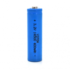 Литий-залiзо-фосфатний акумулятор 14500 Lifepo4 Vipow IFR14500 TipTop, 400mAh, 3.2V, Blue Q50 / 500