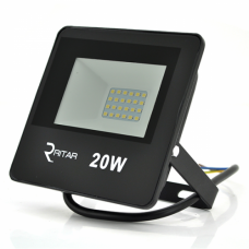 Прожектор SLIM LED RITAR RT-FLOOD20A, 20W, 24xSMD2835, IP65, 2000Lm, 6500K (100%), PF&amp;gt;0.9 Ra&amp;gt;70, 125*140*25mm