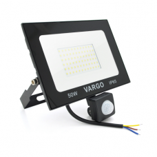 Прожектор LED c датчиком руху Vg-50W, IP65, 6500K, 2700Лм. Box