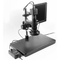 Відеомікроскоп з монітором BAKKU BA-002 (підсвічування люмінесцентна, фокус 30-180 мм, Box