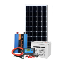 Сонячна станція з накопиченням енергії + інвертор 500W + сонячна панель 100W + акумулятор 12V / 55AH, 2*AC / 220V+4*DC / 12V+2*USB / 5V