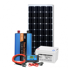 Сонячна станція з накопиченням енергії + інвертор 800W + сонячна панель 100W + акумулятор 12V / 65AH, 2*AC / 220V+4*DC / 12V+2*USB / 5V