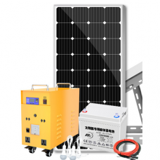 Сонячна станція з накопиченням енергії + інвертор 1000W + сонячна панель 120W + акумулятор 12V / 55AH, 2*AC / 220V+4*DC / 12V+2*USB / 5V