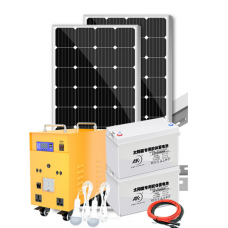 Сонячна станція з накопиченням енергії + інвертор 2000W + Solar panel 2x200W + акумулятор 2x100AH, 2*AC / 220V+4*DC / 12V+2*USB / 5V