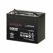 Акумуляторна батарея AGM MAKELSAN 6-FM-80, Black Case, 12V 80.0Ah ( 260 x 165 x 210 (215) ) Q1