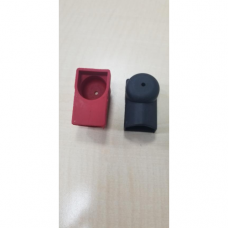 Набір захисних ковпачків червоний+чорний для АКБ під болт, ціна за пару 44mm*25mm*20mm