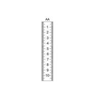 Лінійки 300-10000 мм з вертикальним шкалою тип AA Vogel