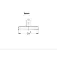 Толщиномер 0-30х0,1 мм тип М форма тарелочки А для мягких материалов Vogel