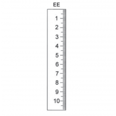Лінійки 300-10000 мм з вертикальним шкалою тип EE Vogel